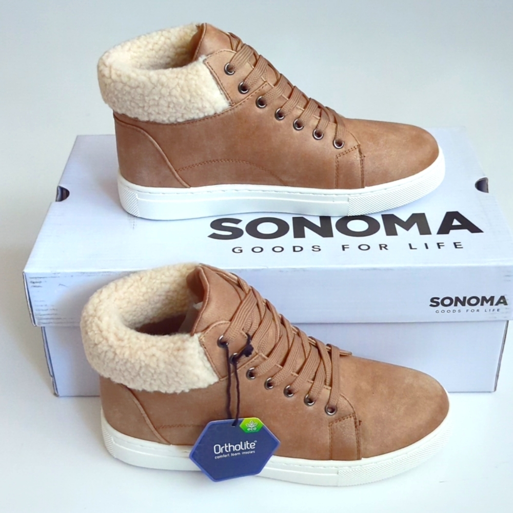 Sonoma Goods For Life Kinsleyy Women's Faux-Fur High Top Sneakers